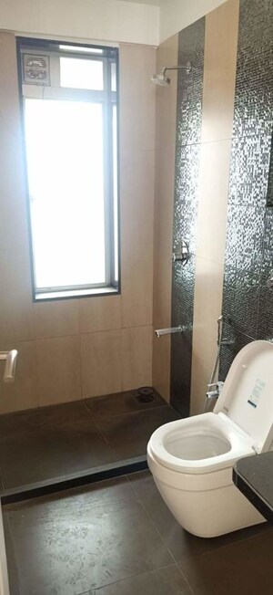 Bathroom in 3 BHK Apartment at Divine Aspen Garden, Goregaon East – for Rent