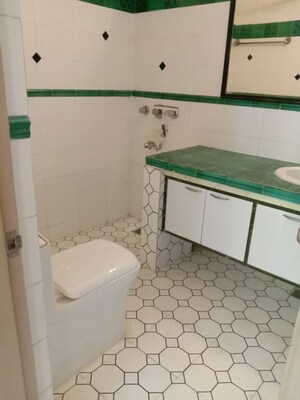 Bathroom in 3 BHK Builder Floor at Nehru Enclave – for Rent