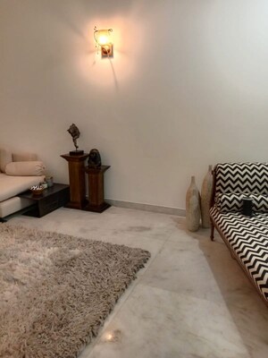 Living Room in 3 BHK Builder Floor at Nehru Enclave – for Rent