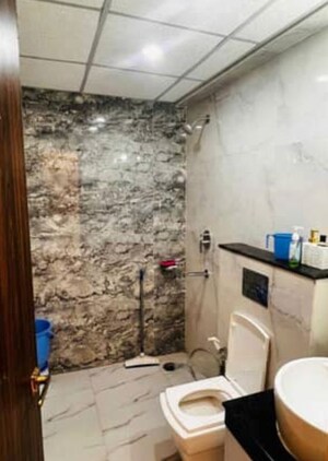 Bathroom in 3 BHK Apartment at Rishita Manhattan, Gomti Nagar – for Rent