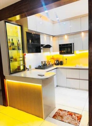 Kitchen in 3 BHK Apartment at Rishita Manhattan, Gomti Nagar – for Rent