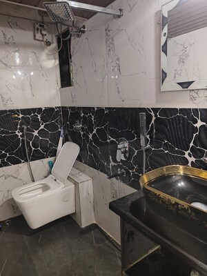 Attached Bathroom in 2 BHK Apartment at Ahuja Harbour Estate , Nerul Sector 19a – for Rent