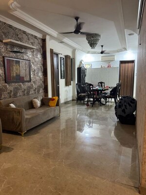 Living Room in 3 BHK Builder Floor at Chittaranjan Park – for Rent