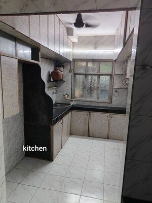 Kitchen in 1 BHK Apartment at Shree Manek Nagar CHS, Borivali West – for Rent