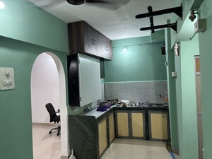 Kitchen in 1 BHK Apartment at Lokpuram Complex, Vasant Vihar – for Rent