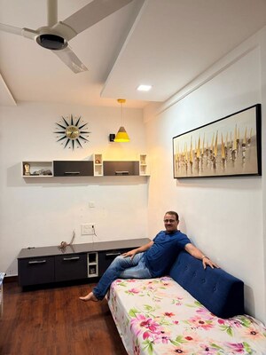 Bedroom in 2 BHK Apartment at Morya Yash Plaza, Chikhali – for Rent