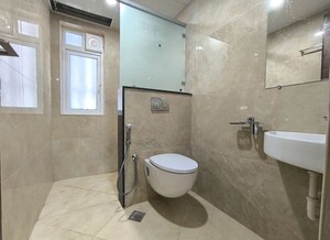 Bathroom in 3 BHK Apartment at Sumadhura Olumpus, Financial District – for Rent