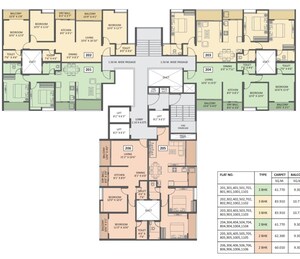 Floor Plan in 2 BHK Apartment at KAPN Basil Fab 11, Mohammadwadi – for Sale