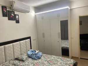 Bedroom in 2 BHK Builder Floor at Maya Green Lotus Utsav, International Airport Road – for Rent
