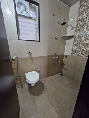 Bathroom in 2 BHK Apartment at Rachana Shilpa, Kothrud – for Rent