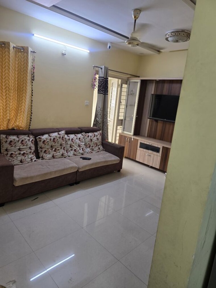 Living Room, gk-dwarka-sai 2 Bedroom 690 Sq.Ft. Apartment In Rahatani Pune 10723028