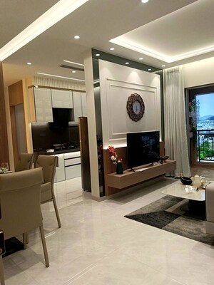 Living Room in 2 BHK Apartment at Cosmos Senenity, Virar West – for Sale