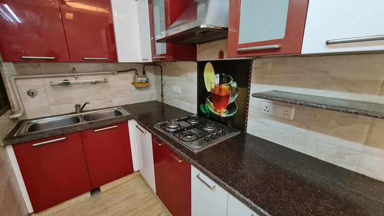 Kitchen, greater kailash i 1 Bedroom 1225 Sq.Ft. Builder Floor In Greater Kailash I Delhi 10723056