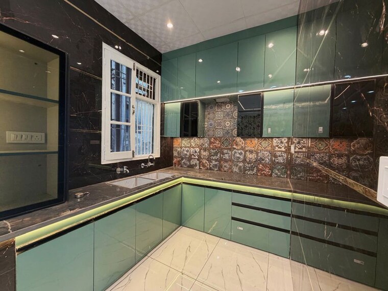 Kitchen, dhakoli 2 Bedroom 900 Sq.Ft. Builder Floor In Dhakoli Zirakpur 10723060