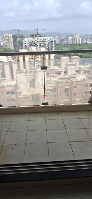 Balcony in 2 BHK Apartment at Bhairaav Goldcrest Residency, Ghansoli – for Rent