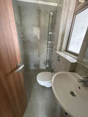 Bathroom in 1 BHK Apartment at Sheth Irene, Malad West – for Rent