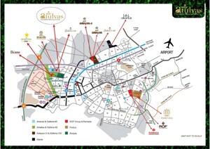 2 BHK Apartment – Map Location View at ROF Atulyas, Sector 93 - for Sale