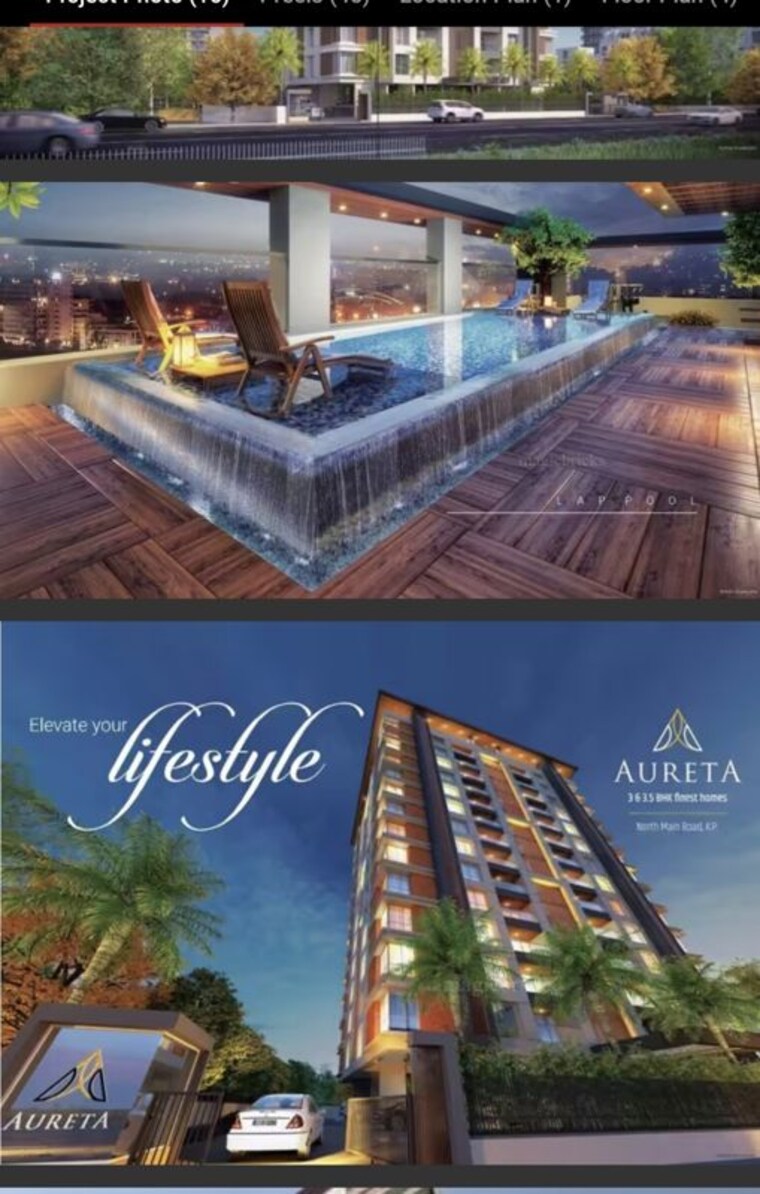 Swimming Pool, shroff-aureta 3.5 Bedroom 1600 Sq.Ft. Apartment In Koregaon Park Annexe Pune 10723346