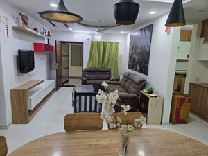 Living Room in 3 BHK Apartment at Vertex Panache, Gachibowli – for Rent