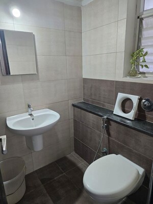 Bathroom in 3 BHK Apartment at Vertex Panache, Gachibowli – for Rent
