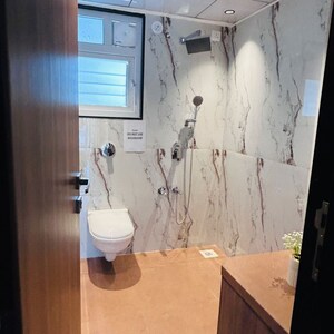 Bathroom in 3 BHK Apartment at Wadhwani Om Mangalam Disha, Ravet – for Sale