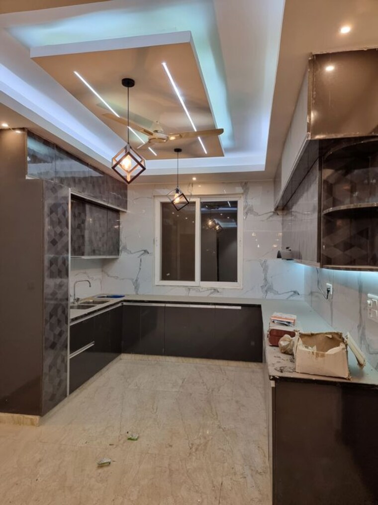 Kitchen, bptp-district-3 4 Bedroom 300 Sq.Ft. Builder Floor In Sector 85 Faridabad 10723375