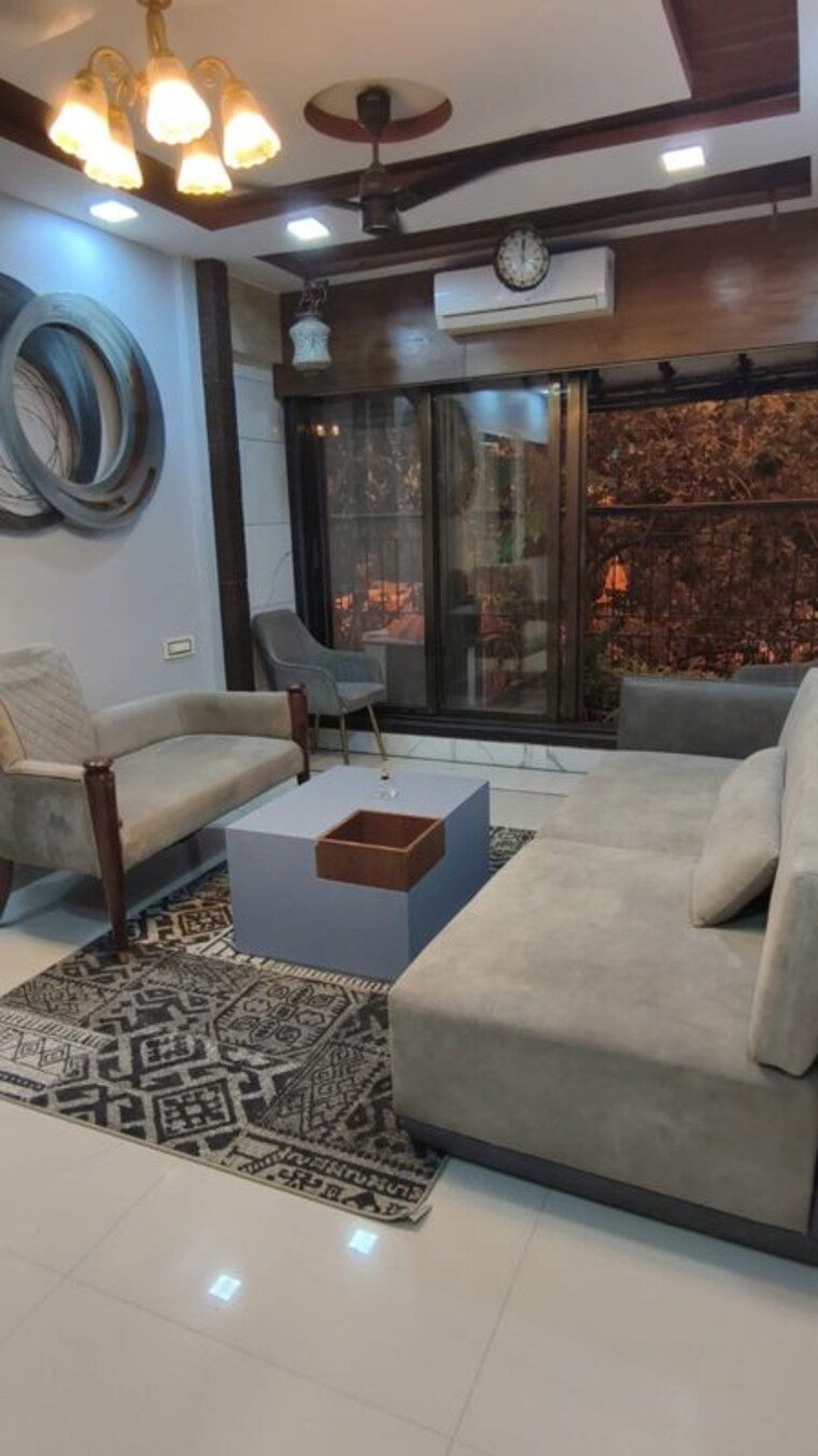 Living Room, palm-beach-apartments 2 Bedroom 850 Sq.Ft. Apartment In Versova Mumbai 10723417