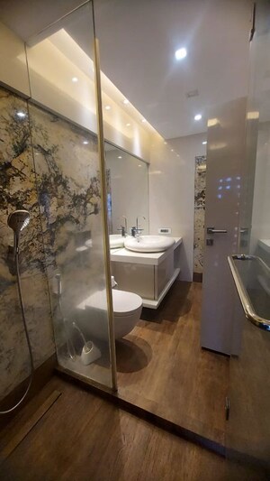 Bathroom in 4 BHK Apartment at Palazzo Apartment, Santacruz West – for Sale