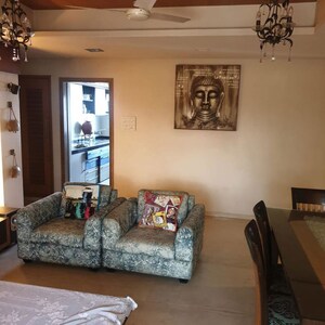 Living Room in 3 BHK Apartment at Aquarius Tower, Khar West – for Rent
