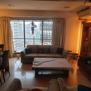 Living Room in 3 BHK Apartment at Aquarius Tower, Khar West – for Rent