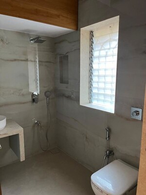 Bathroom in 2 BHK Apartment at Khar Danda – for Rent