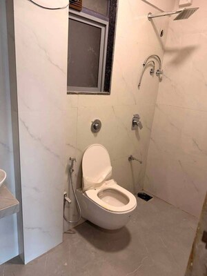 Bathroom in 2 BHK Apartment at High Samruddhi Heights, Matunga East – for Rent