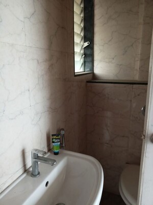 Bathroom in 1 BHK Apartment at Sunrise Glory, Shilphata – for Rent