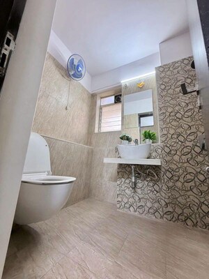 Bathroom in 2.5 BHK Apartment at Ikebana, Matunga East – for Rent
