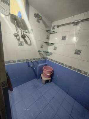 Bathroom in 1 BHK Apartment at Adhiraj Gardens, Kharghar – for Rent