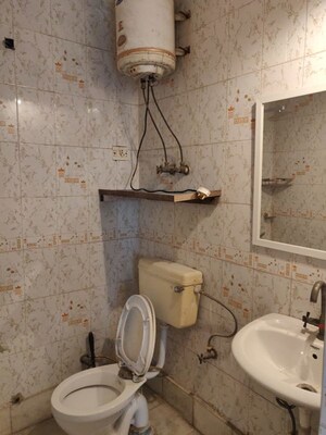 Bathroom in 1 BHK Builder Floor at Greater Kailash – for Rent