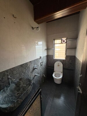 Bathroom in 2 BHK Apartment at Lokpuram Complex, Vasant Vihar – for Rent