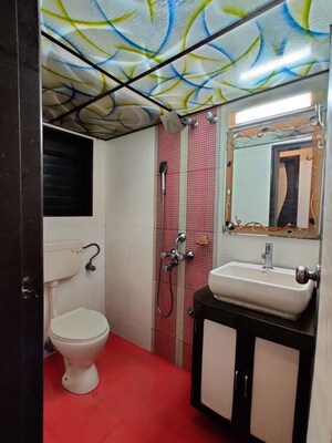 Bathroom in 2 BHK Apartment at Lok Milan, Chandivali – for Rent
