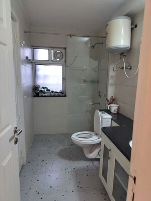 Bathroom in 3.5 BHK Apartment at Unitech Harmony, Sector 50 – for Rent