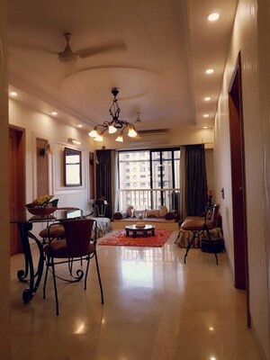 Living Room in 3 BHK Apartment at Khar West – for Rent
