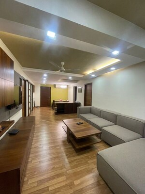 Living Room in 3 BHK Apartment at Krimson Aurum, Santacruz West – for Rent