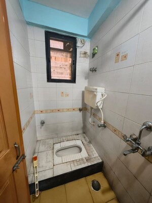 Bathroom in 3 BHK Apartment at Gajra Bhoomi Tower, Kharghar – for Rent