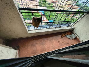 Balcony in 3 BHK Apartment at Gajra Bhoomi Tower, Kharghar – for Rent