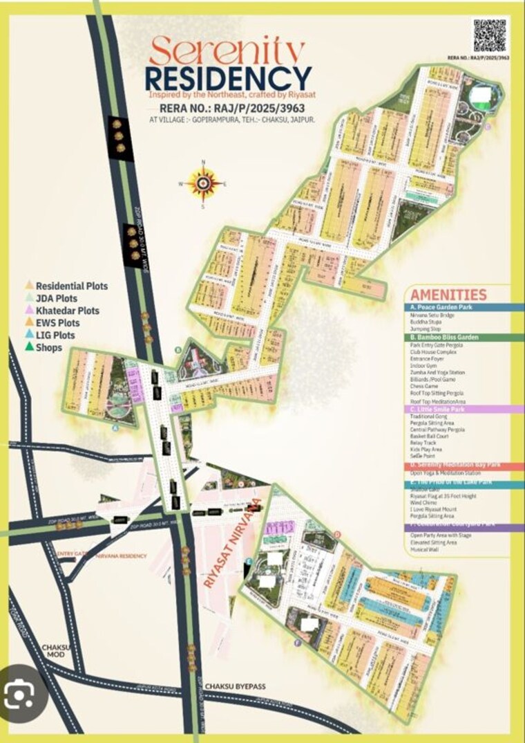 Map Location, riyasat-serenity-residency  111 Sq.Yd. Plot In Gopirampura Jaipur 10724268