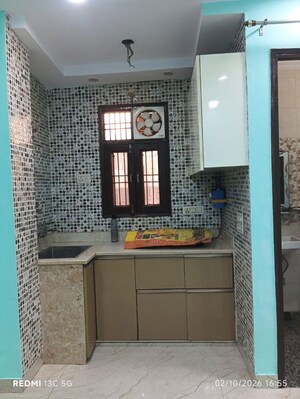 Kitchen in 2 BHK Builder Floor at Rohini Sector 25 – for Rent