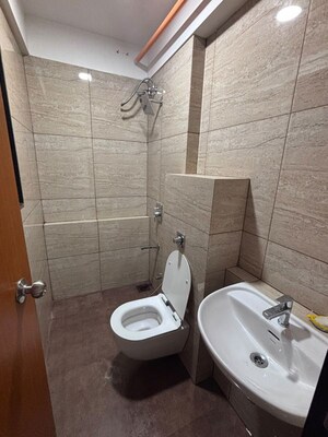 Bathroom in 2 BHK Apartment at Chandak 34 Park Estate, Goregaon West – for Rent
