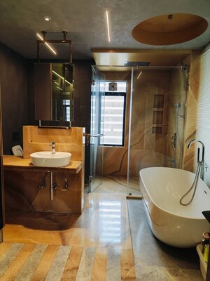 Living Room in 4 BHK Apartment at Skywards Riviera Valentina, Baner – for Rent