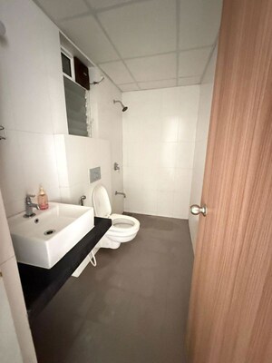 Bathroom in 2 BHK Apartment at Puraniks Kanchanpushp Complex, Kavesar – for Rent