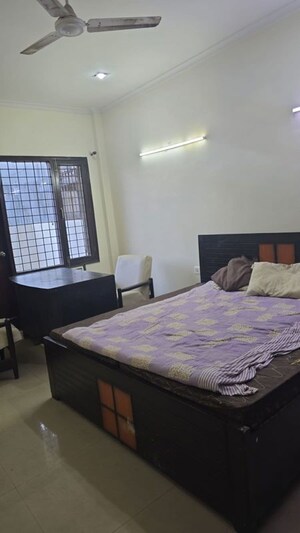 Bedroom in 3 BHK Builder Floor at Sushant Lok I – for Rent