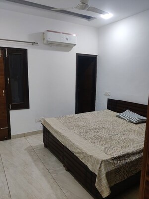 Bedroom in 3 BHK Builder Floor at Motia Blue Ridge, Dhakoli – for Rent